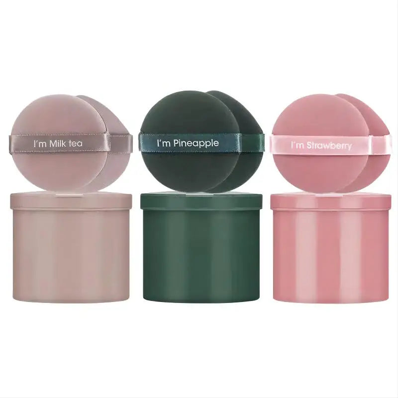 7-Piece Powder Puff Set with Storage Box - Anti-Bacterial Makeup Sponges