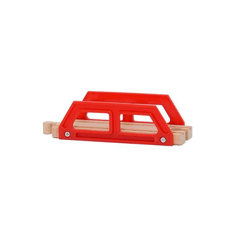 Wooden Train Track Set Accessories Track Expansion Part Wooden Railway Scene accessories Bridge Christmas Gift For Toddlers