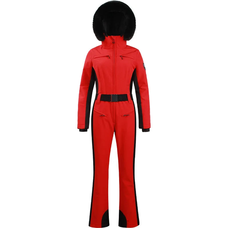 Ski Suit for Women, Jumpsuit, Thermal, Thicken, Waterproof, Windproof, Outdoor Sport Wear, Snowboard, Mountain, New, Winter