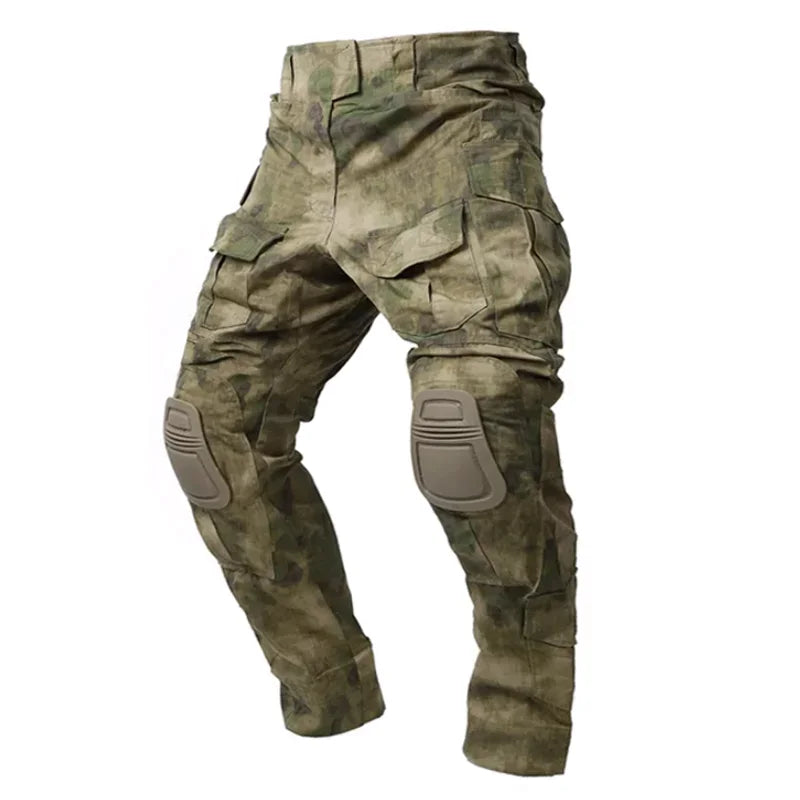 Tactical Uniform Camo Multicam Combat Shirts Cargo Pants +pads Sniper Hunting Clothes Suits Trainning Airsoft Paintball Sets