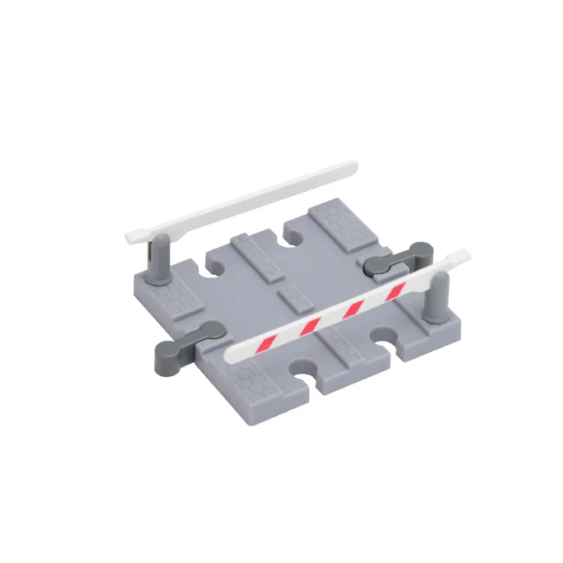 Wooden Train Track Accessories Roadblocks Station Scene Educational Toy For Kids Compatible with Thomas Wooden Railway System