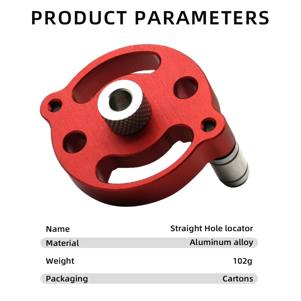 Professional Dowel Jig Kit 3-10mm - Self-Centering Drill Guide with 8 Steel Bushings