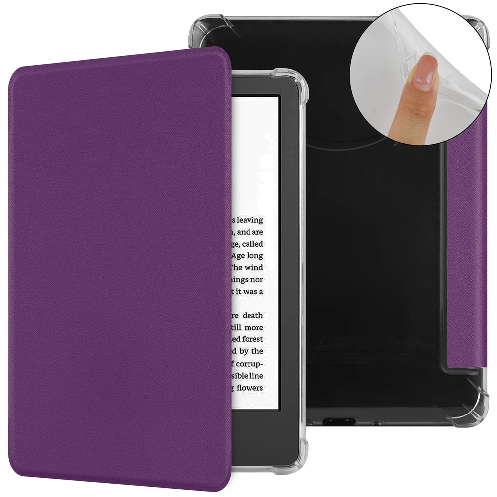 For Kindle Paperwhite 2024 (12th Gen) Case 7 inch eReader Transparent Soft TPU Cover For Kindle Paperwhite 5 11th Generation 6"