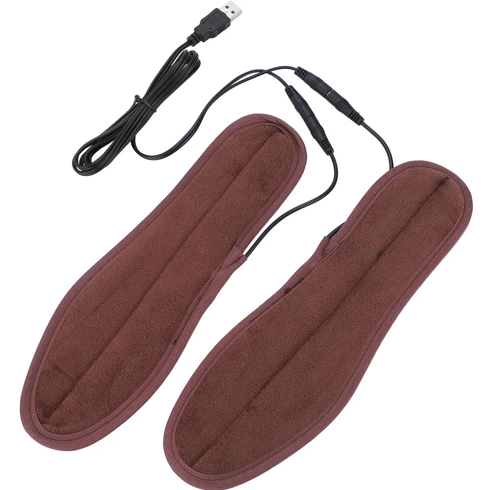 Electric Heated Shoe Insoles Comfortable Feet Warmer Temperature Controller