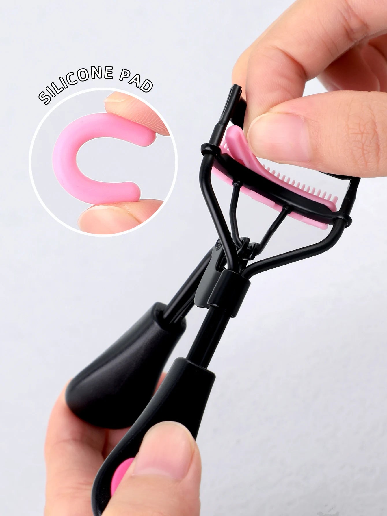 Stainless Steel Eyelash Curler with Comb - Professional Lash Curling Tool