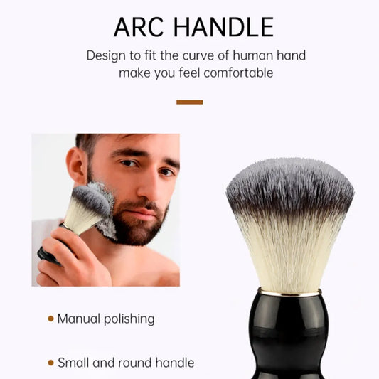 Professional Shaving Brush Boar Bristle & Wood Handle | Men's Grooming Kit,Barber Lather Tool, Facial Cleansing for Shaving Soap