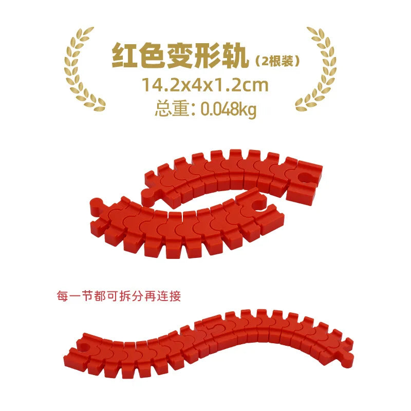 Wooden Track Railway Accessories Bridge Train Station Tunnel Wood Track Educational set Toys Wood Railway Train Track toys