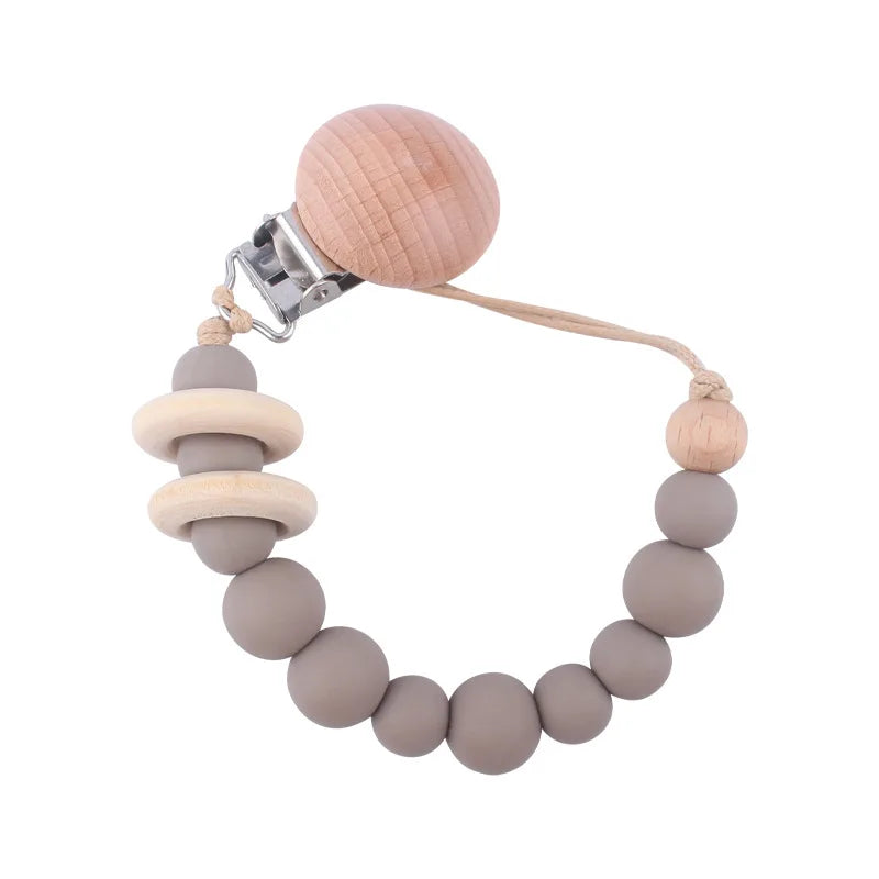 Premium Silicone Pacifier Clip - Anti-Drop Baby Soother Chain