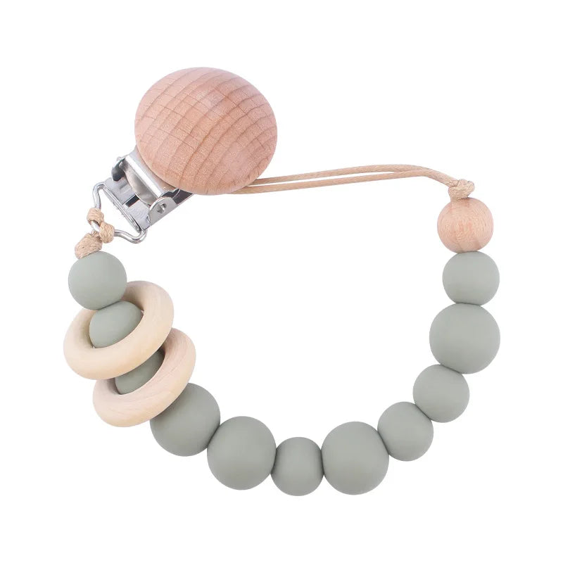 Premium Silicone Pacifier Clip - Anti-Drop Baby Soother Chain