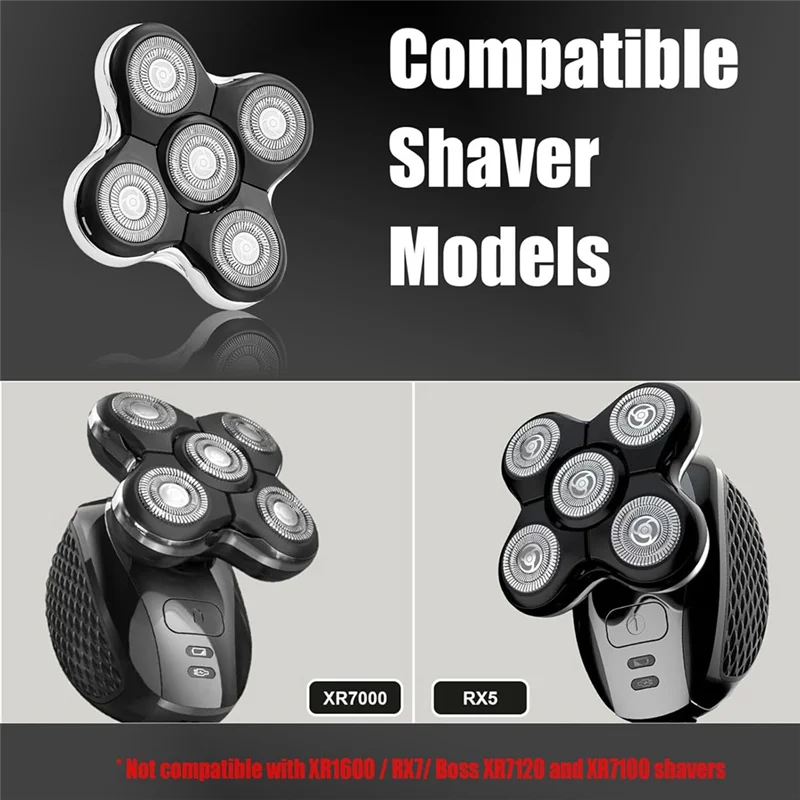 BAAO-Shaver Head Replacement Fit For Remington Balder Pro Head Shaver XR7000, XR1500, XR1501 Electric Razor For Bald Men