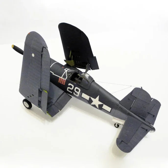 1/33 American F4U-1A Pirate Carrier Fighter 3D Aircraft Paper Model
