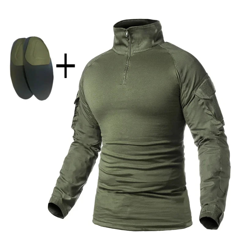 Tactical Uniform Camo Multicam Combat Shirts Cargo Pants +pads Sniper Hunting Clothes Suits Trainning Airsoft Paintball Sets