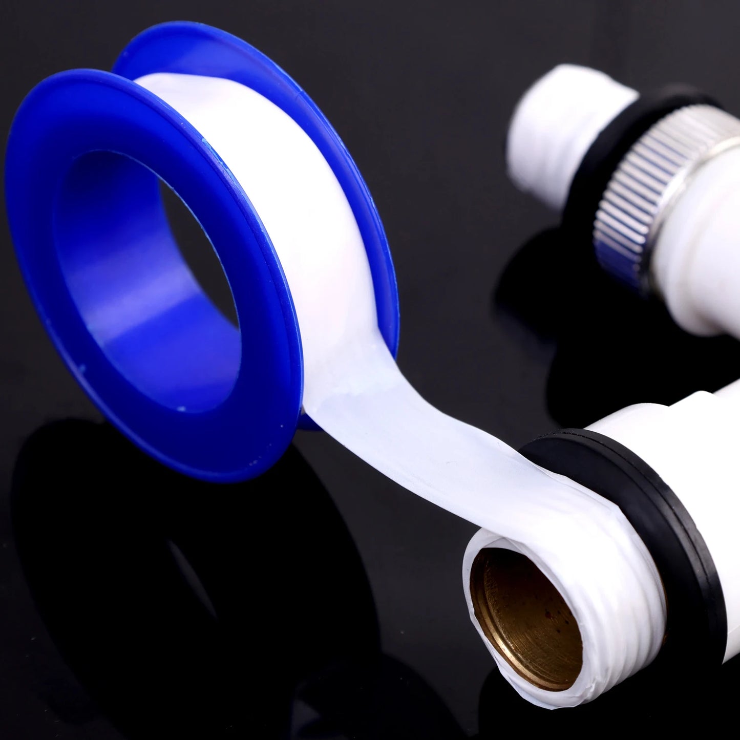 Professional PTFE Thread Seal Tape - Water Pipe Leak Prevention & Plumbing Repair