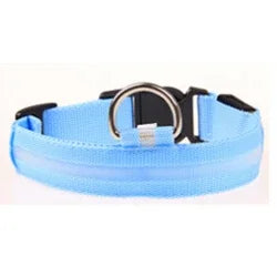 Premium LED Dog Collar - Glowing Night Safety Nylon Collar