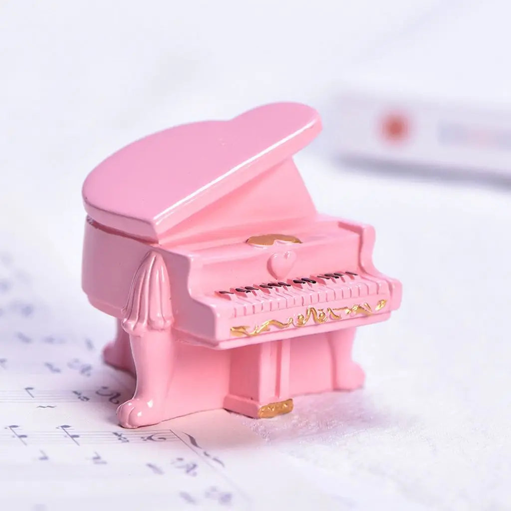 Crafts Fairy Garden Accessories Wonderful Gift DIY Piano Figurines Music Instrument Model Desktop Decoration Micro Miniatures