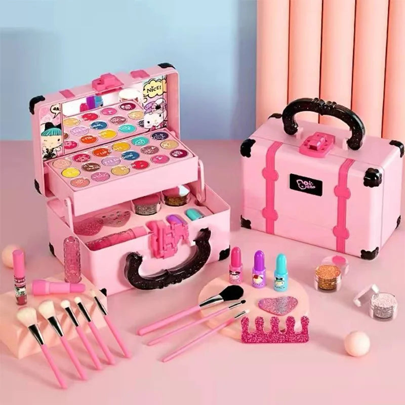Premium Children's Pretend Makeup Set - Safe & Non-Toxic Play Cosmetics