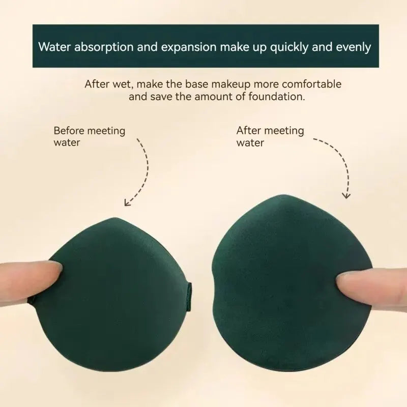 7-Piece Powder Puff Set with Storage Box - Anti-Bacterial Makeup Sponges