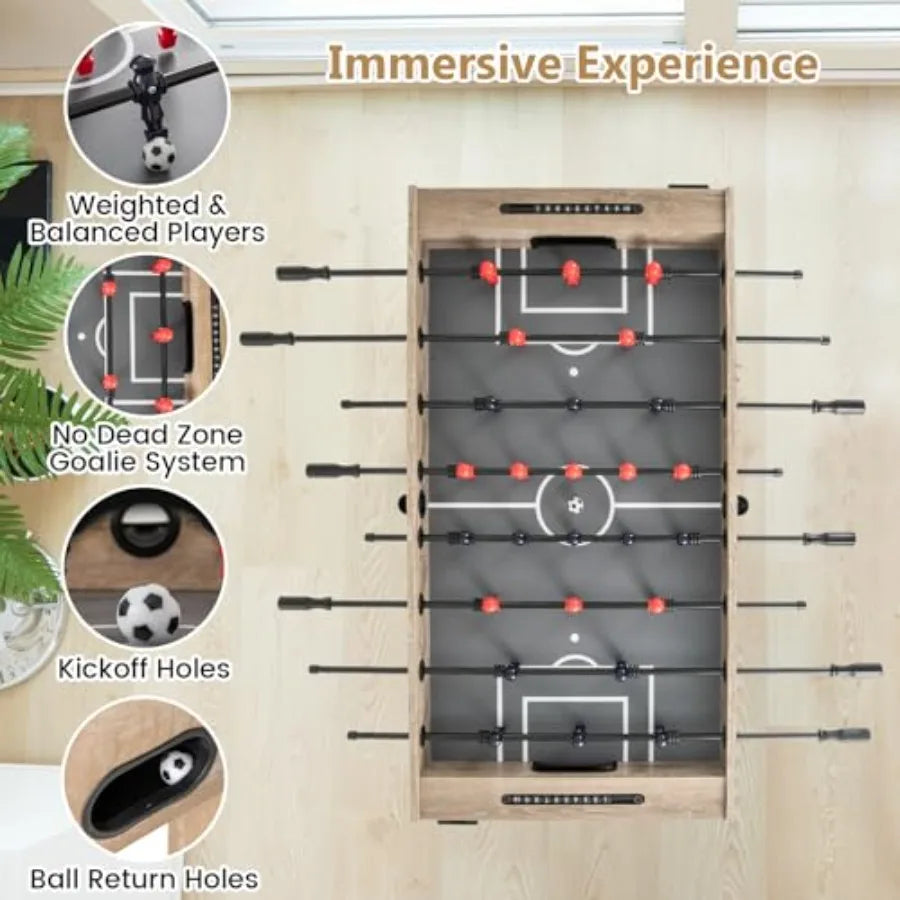 Premium 54-Inch Foosball Table - Full-Size Soccer Game with Accessories