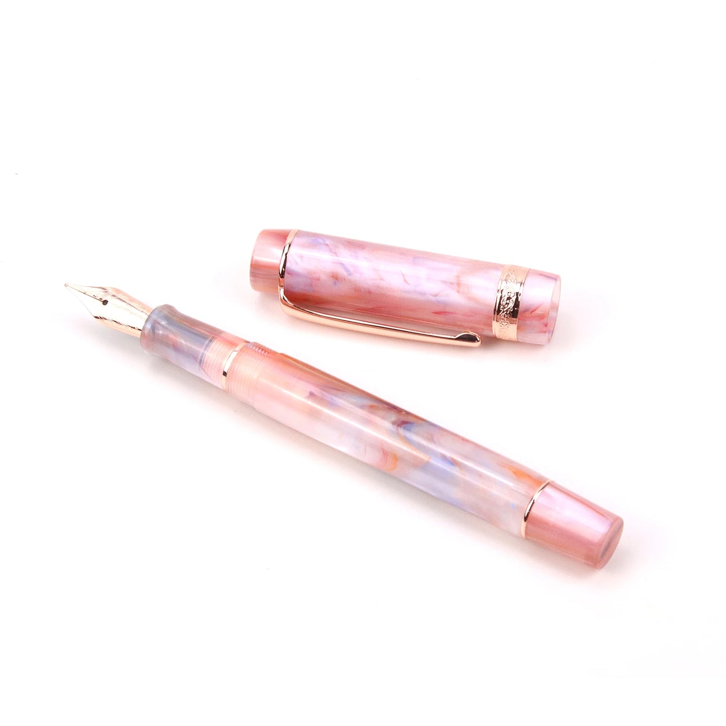 Kaigelu 316A Fountain Pen saffron Acrylic Celluloid Iridium EF F M Nib Classic Pen exquisite Marble Business Ink gifts Pens