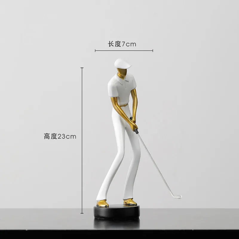 Nordic Golf Character Ornament Light Luxury High-end Office Desktop Study Living Room TV Cabinet Home Decoration