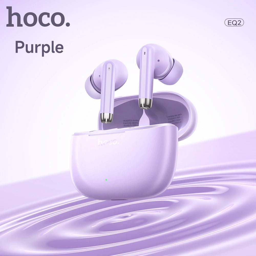 HOCO EQ2 Wireless Bluetooth 5.3 Earbuds - Touch Control Sports Headphones with Microphone