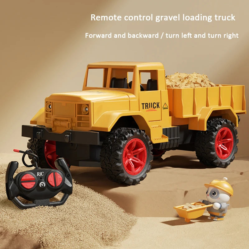 Premium RC Excavator - Alloy Remote Control Construction Vehicle with Lights