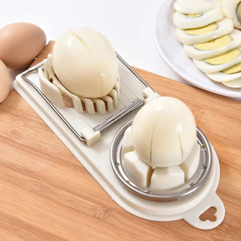 Stainless Steel Egg Slicer - Kitchen Gadget Tool