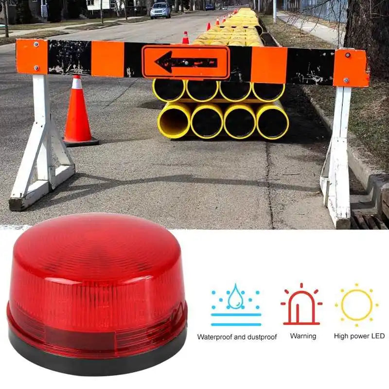 Strobe Warning Light 12v 24v 220v Bolt Type High-light Flashing Beacon Led Indicator Lamp for Security System H