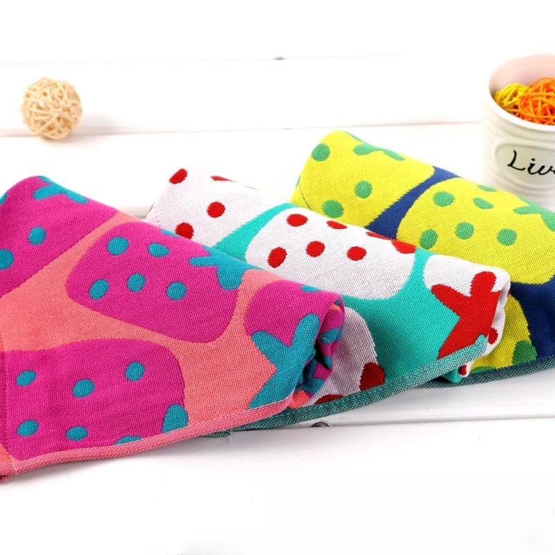 Useful Towel Square Face Towel Strong Water Absorption Small Pure Cotton Wipe Hands Soft Absorbent Kitchen Square Scarf