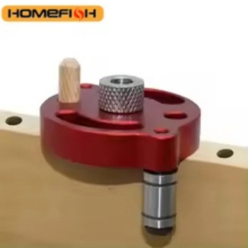 Professional Dowel Jig Kit 3-10mm - Self-Centering Drill Guide with 8 Steel Bushings