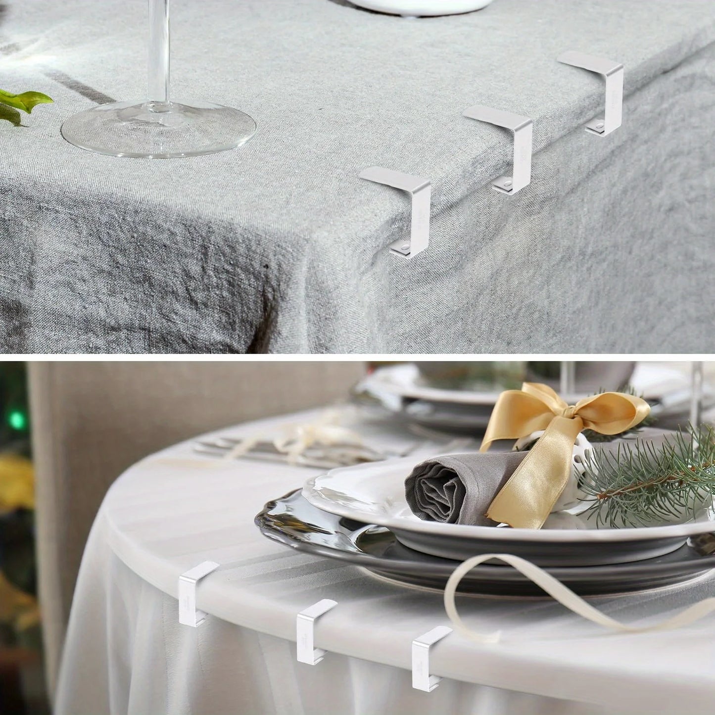 Outdoor table with stainless steel tablecloth clip, metal tablecloth clip, picnic party wedding tablecloth clip
