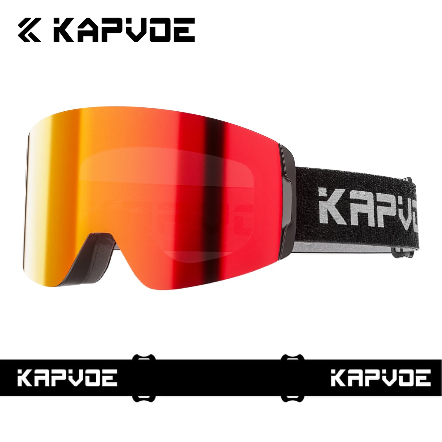 KAPVOE Photochromic Skiing Glasses Anti-fog Winter  for Men Women Outdoor Sports Glasses Racing Backcountry Skiing Snow Eyewear
