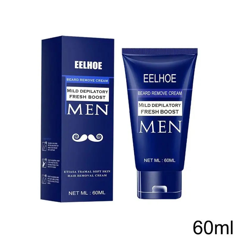 60ml Man Painless Hair Removal Cream Create Smooth Skin for FACIAL Arm Legs Body Inhibitor Natural Gentle