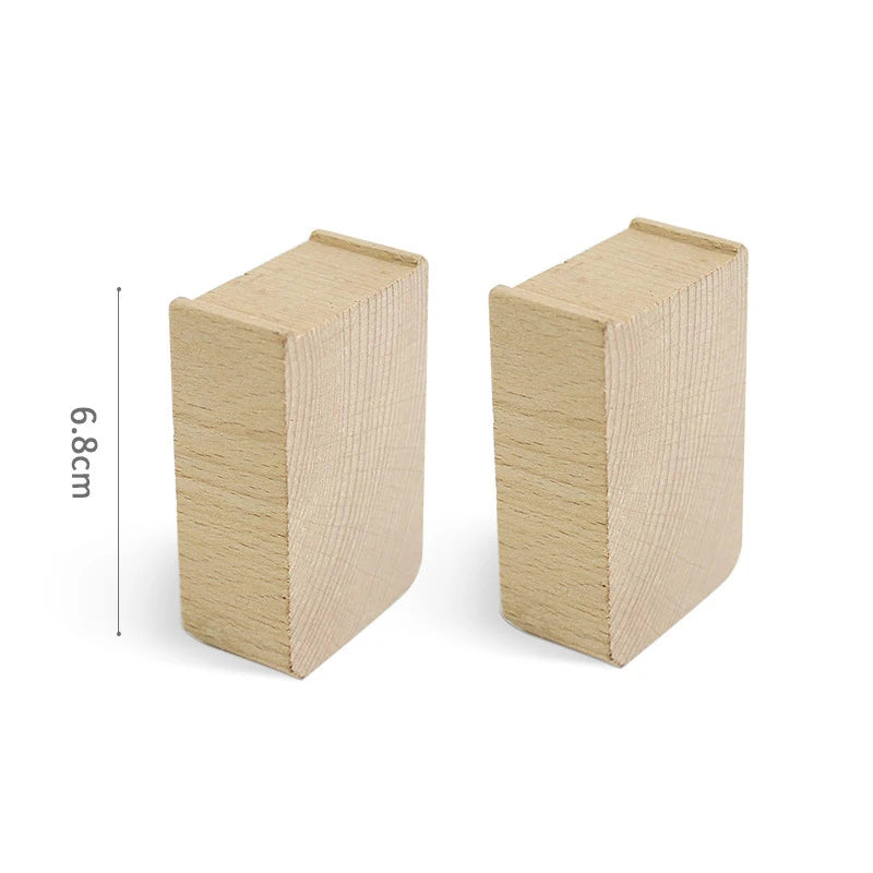 Wooden Train Track Accessories Universal Wooden Railway Tracks Bridge Parts Adapters Fit for All Brand Train Toys Birthday Gifts