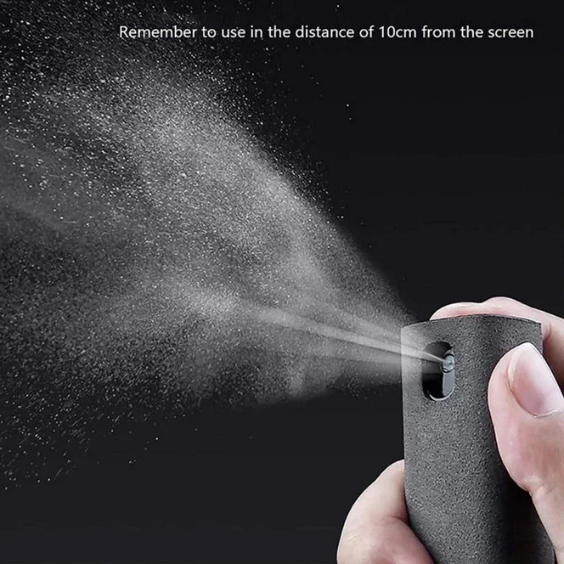 Premium 2-in-1 Screen Cleaner Spray - Microfiber Cloth for Phone & Glasses