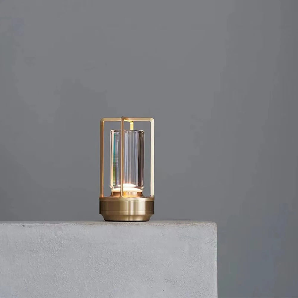 Rechargeable LED Crystal Table Lamp - Touch Control Bedside Night Light