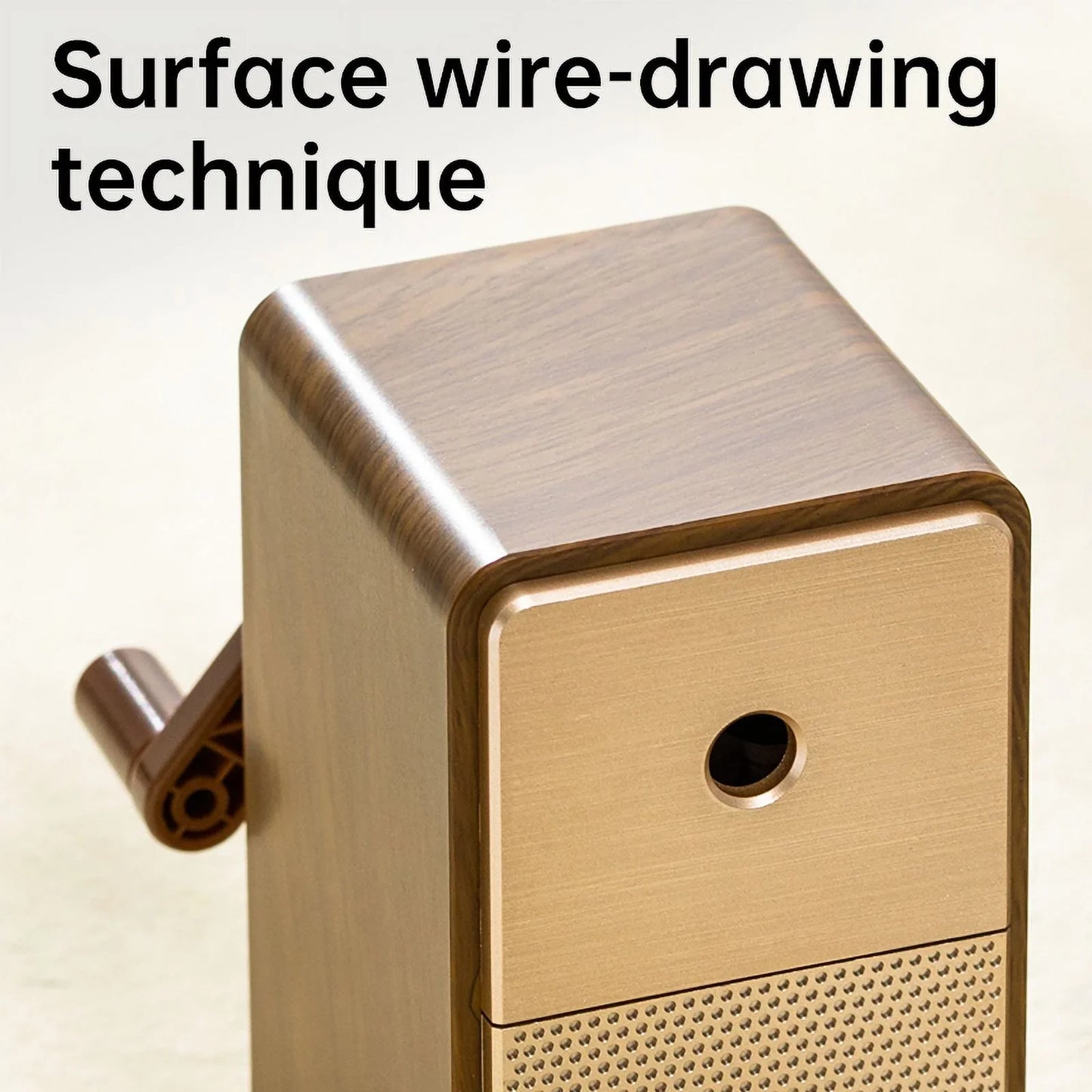 Deli Adjustable Hand Crank Pencil Sharpener - Professional Desktop Sharpener with Long-Lasting Blade