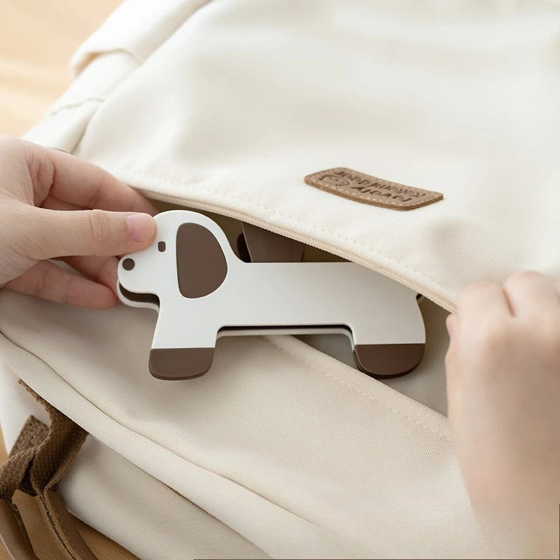 Puppy Shape Plastic Book Clip Cartoon Reading Auxiliary Fixed Book Clip Bookmark Creative Design Practical Bookstore Note Clip
