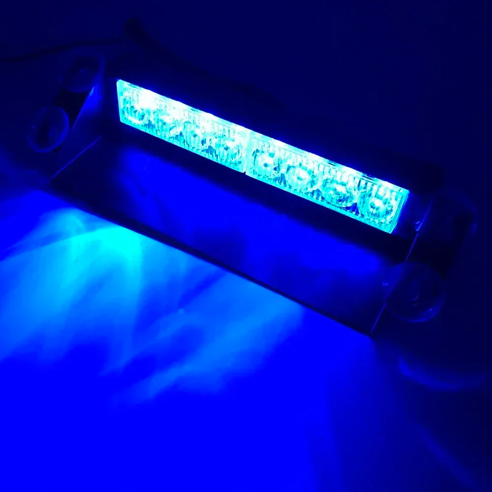 8LED Car Police Lights Strobe Light 12V Emergency Signal Lamp Light Auto Truck Flashing Windshield Flash Warning LightInstrument