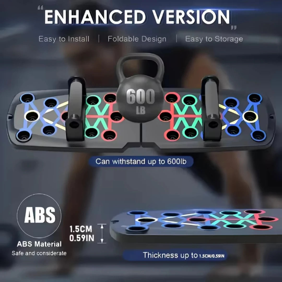 Premium Multifunctional Push-Up Board - Foldable Fitness Training System