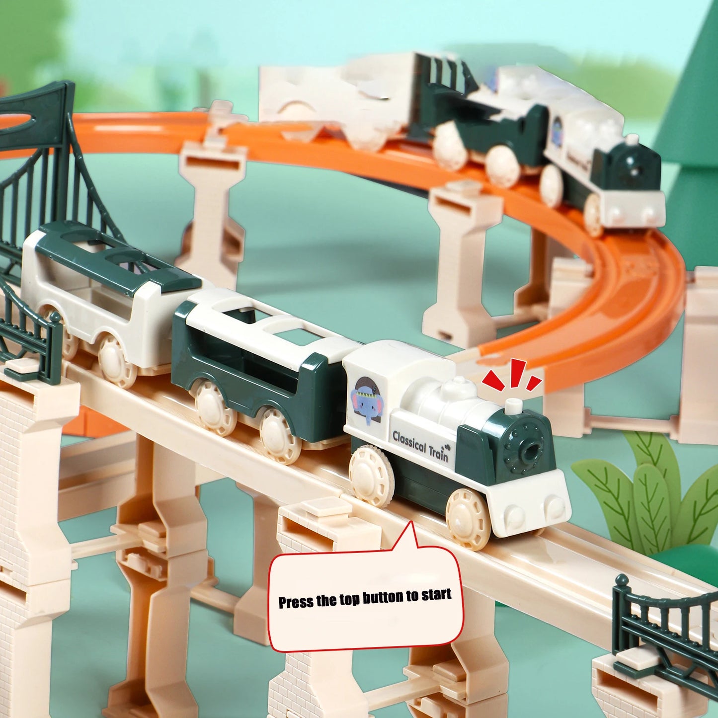 New DIY Rail Train Children Toys Puzzle Assembled Railway Track Building Block Track Toy for Kids Gifts/Christmas Gifts
