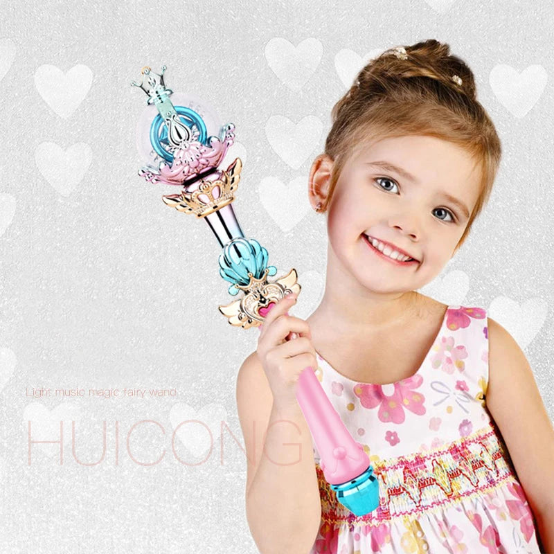Premium Luminous Magic Wand - Musical Fairy Princess Wand with Lights