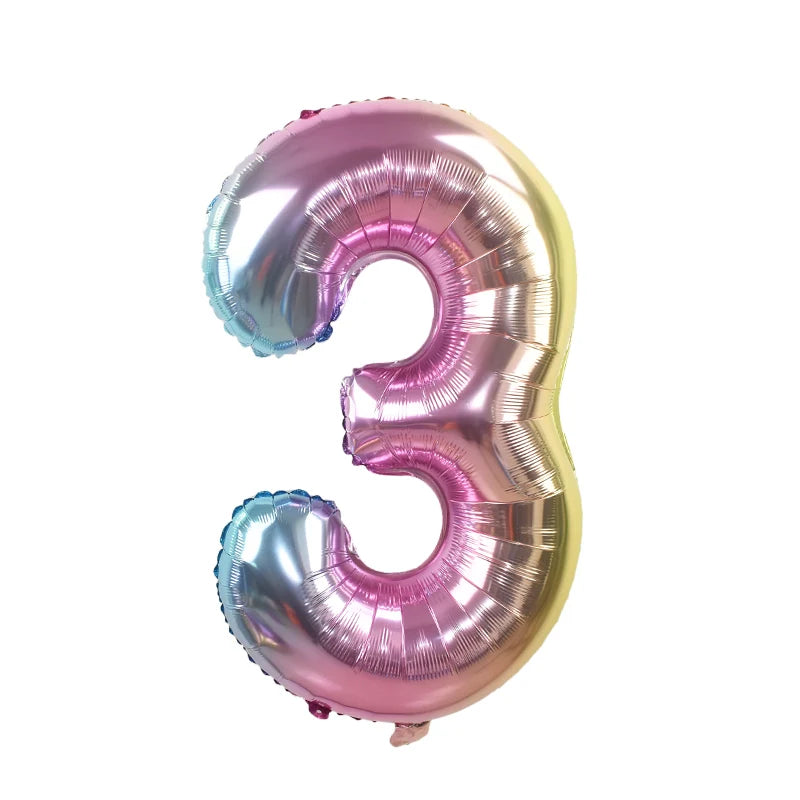 Number Balloons with Confetti Mermaid Balloons for Girls Birthday Party Decorations 1 2 3 4 5 6 7 8 9 Years Old Birthday Decor