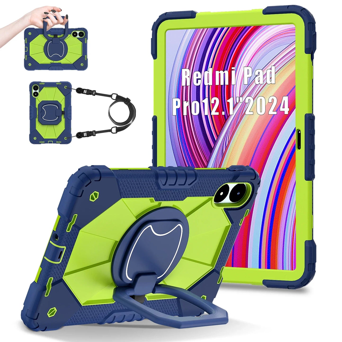Tablet Case for Xiaomi Redmi Pad 2 11 2025 Pro 12.1inch Tablets Cases Protector Silicone Cover for Xiaomi POCO Pad 12.1 Funda
