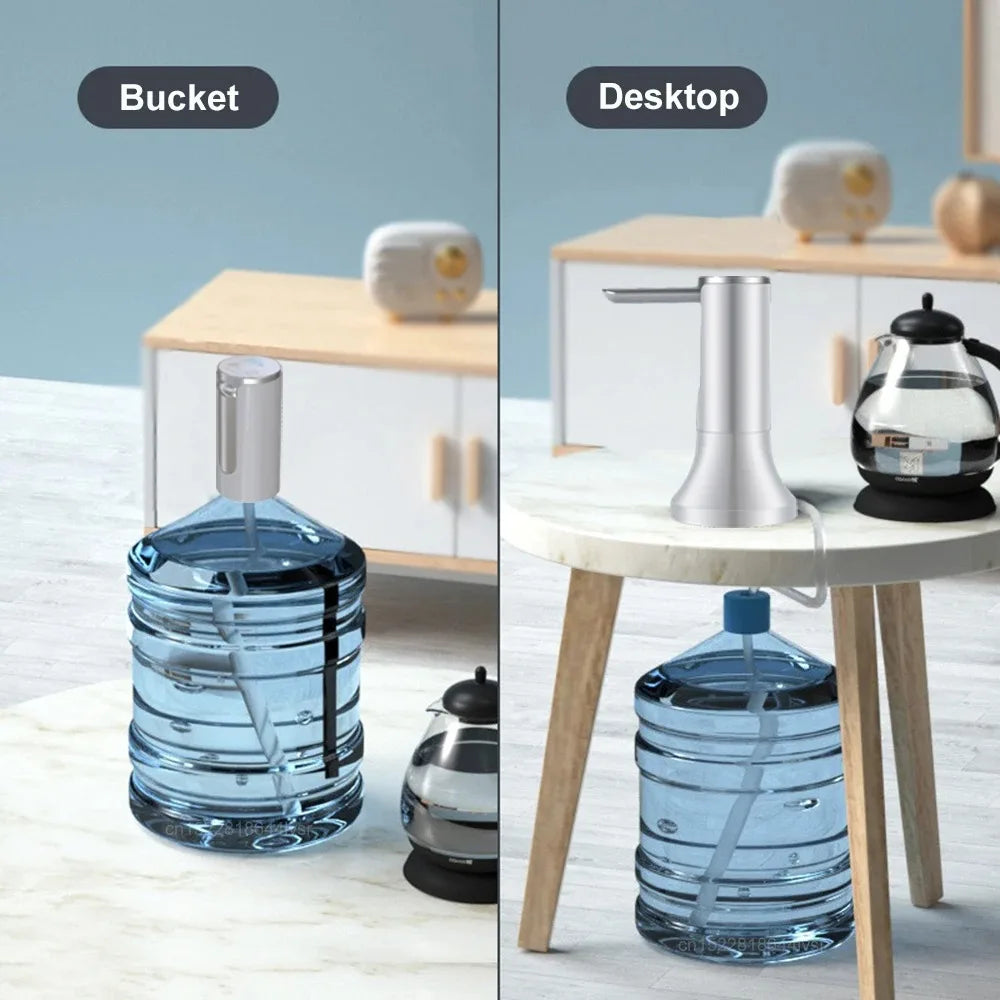 Rechargeable Portable Water Pump Mini Automatic Water Dispenser with Switch USB Charging for Universal 5 Gallon Bottle