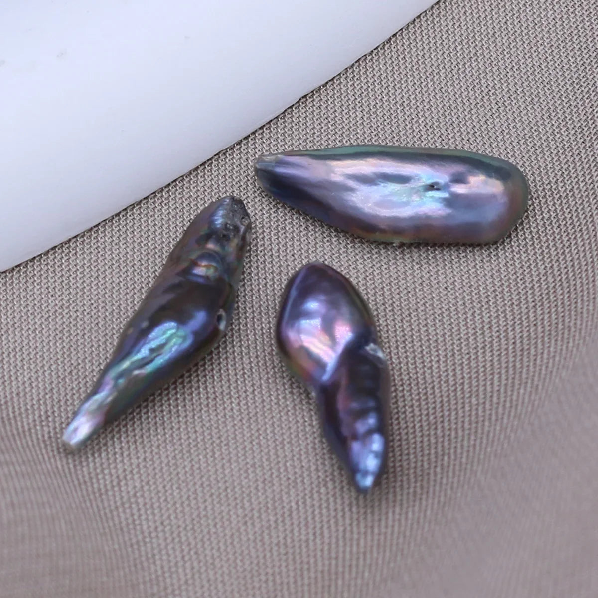 3pcs/lot Natural Freshwater Pearl Beads No Hole Irregular Pearl Loose Beads for DIY Necklace Jewelry Accessories