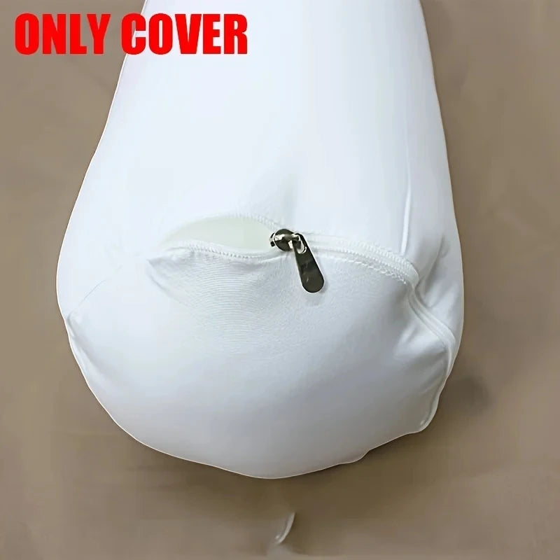 Cotton Cylindrical Candy Pillowcase, Adult Long Sleep Pillowcase, Cervical Roll Pillowcase with Round Zipper, Pillowcase Only
