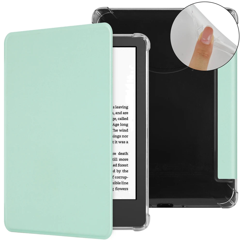 For Kindle Paperwhite 2024 (12th Gen) Case 7 inch eReader Transparent Soft TPU Cover For Kindle Paperwhite 5 11th Generation 6"