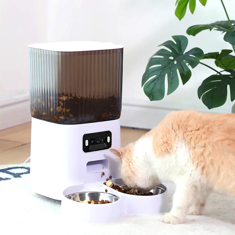Premium 5L Smart Automatic Pet Feeder - Camera & Voice Recorder
