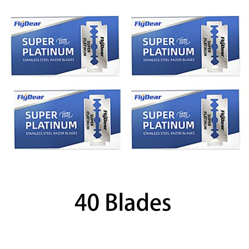 Stainless Steel Razor Blade Old-Fashioned Manual Double-Sided Razor Blade Hairdressing Barber Shop Tools